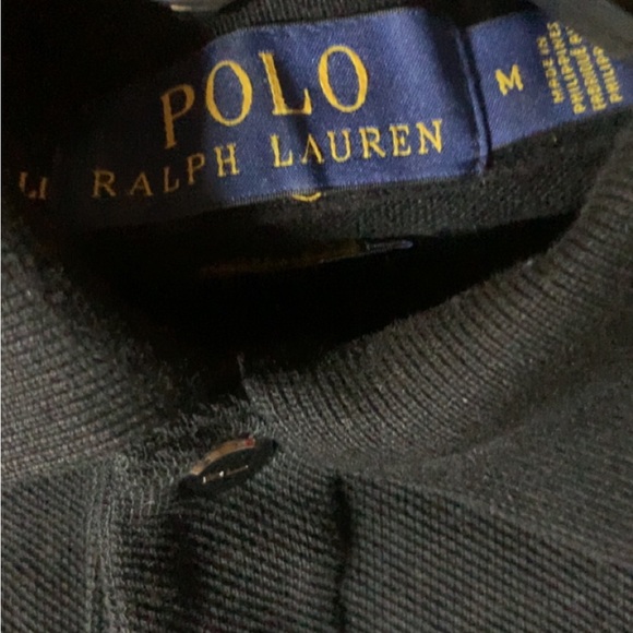 Polo Ralph Lauren Blackwatch #3 Crested Black Yellow short sleeve polo team - Picture 4 of 5
